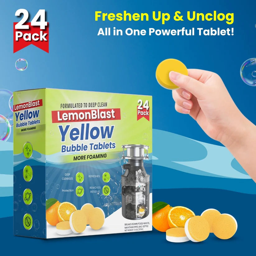 LemonBlast Yellow Bubble Tablets (24pc)