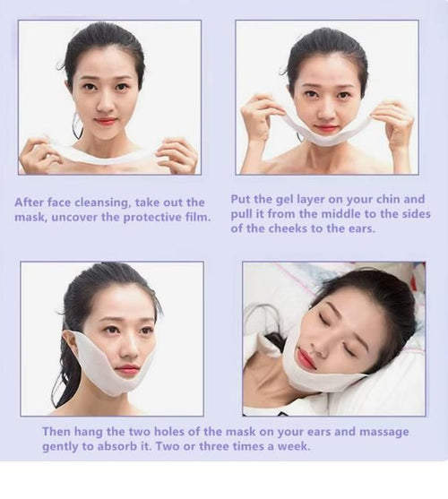 V-Shape Gel Face Support Mask