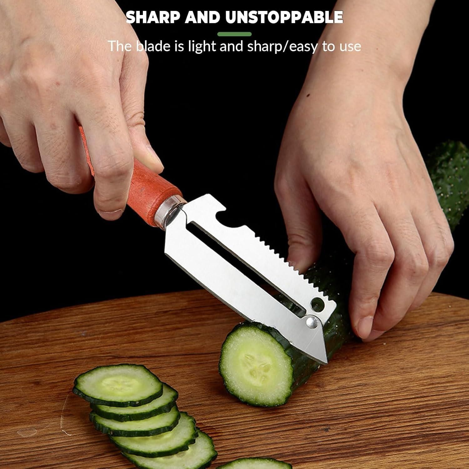 3-in-1 Stainless Steel Kitchen Peeler Knife