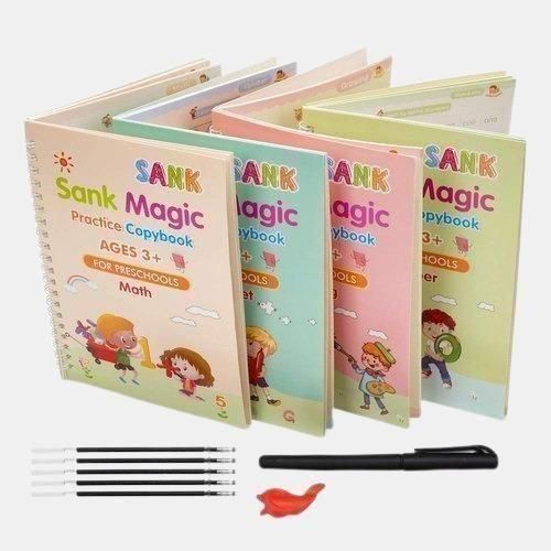 Magic Handwriting Starter Kit – 4 Copybooks + Pen Set